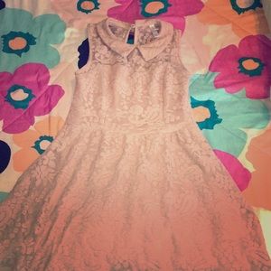 Kids Pink Laced Dress